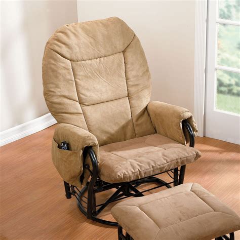 oversized glider rocker with ottoman.